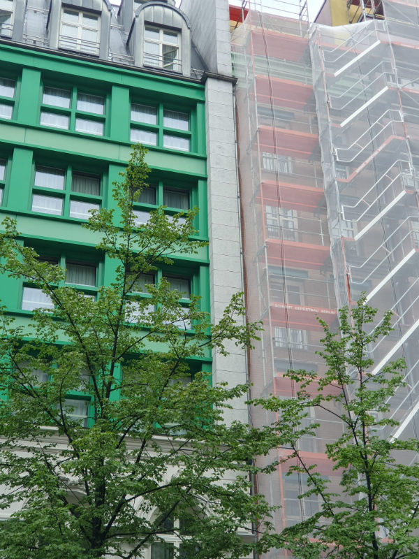 Fassadengerüst Schützenstraße 11 Berlin, Fassadensanierung 2023